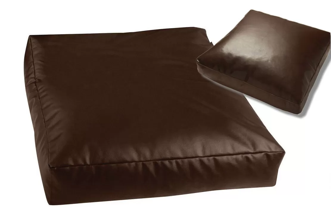 Δερμάτινα τετράγωνα μαξιλάρια 80x80 cm, πάχους 8cm Δερμάτινα τετράγωνα μαξιλάρια 80x80 cm, πάχους 8cm